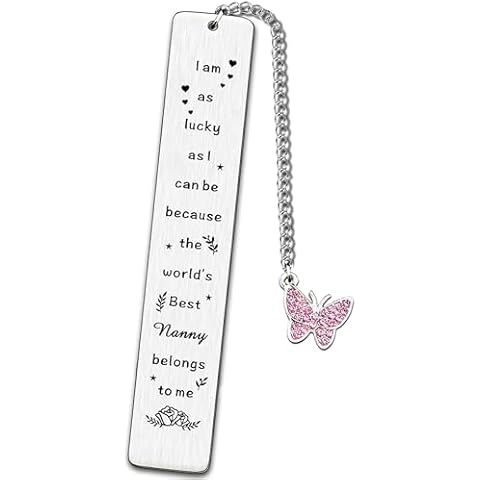 JMIMO Nanny Bookmark Gift for Nanny Cover