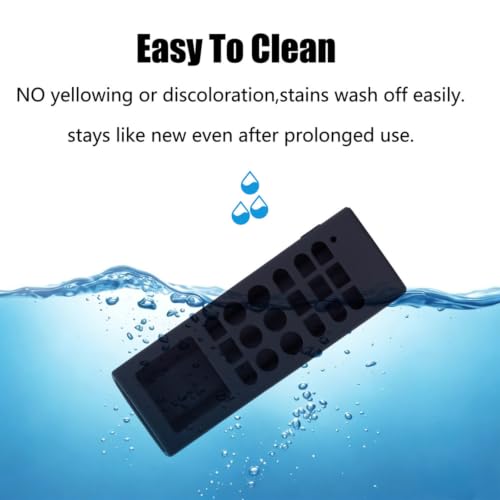Image of Silicone Cover Compatible with LG Split /Window Inverter Air Conditioner Remote Control, Shockproof, Stylish, Easy to find in Darkness - Black-1