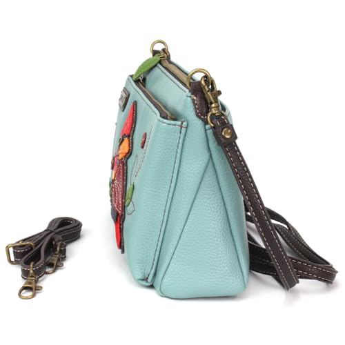 Image of CHALA RFID Protected Vegan Leather Deluxe Crossbody Bag with Adjustable Straps