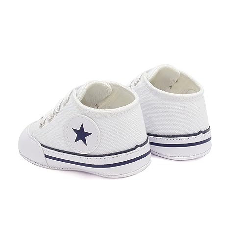 Tênis All Star Bebê Botinha Cano Alto Masculino Feminino (15, Branco)