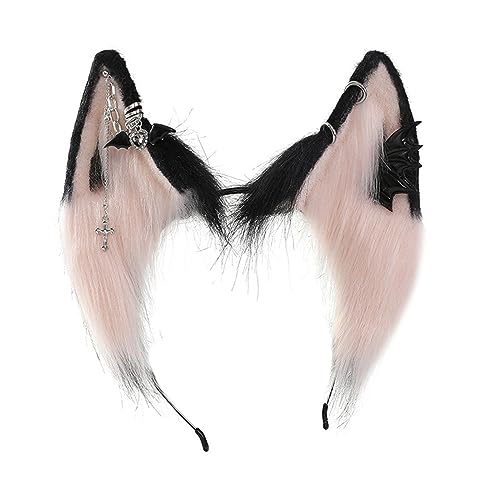 Serre-tête de dessin animé renard avec boucles d'oreilles cadeau pour fille