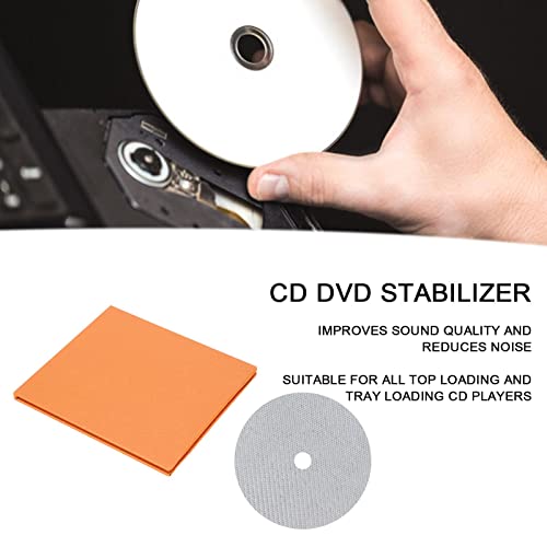 CD DVD Stabilizer Carbon Fiber 0.2mm Tuning Mat Disc Stabilizer for Top Tray Player Reduce Vibrations Absorb Resonances(White) - Image 2