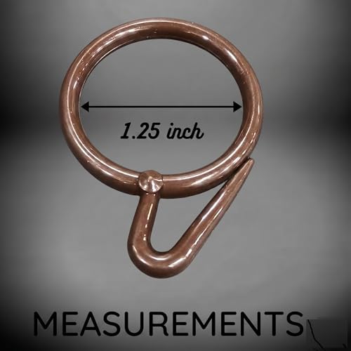 Image of Plastic Curtain Rings for Windows Curtains, Door Curtains, Bathroom Curtains and Other Multipurpose