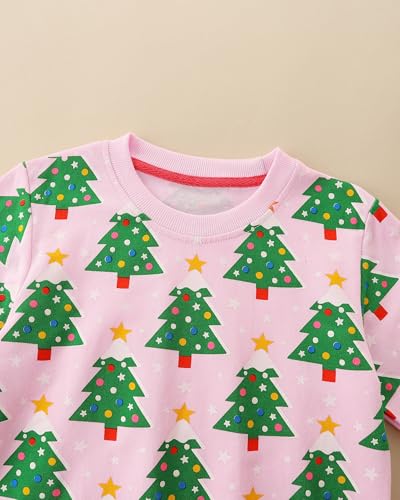 Image of AIWUHE Toddler Cotton Sweatshirt Boys Girls Pullover Long Sleeve Tops 2-6Y
