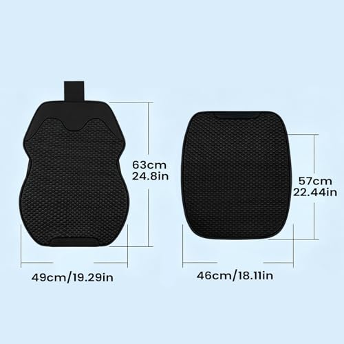 Cojín de asiento de coche refrescante contra el sudor: respaldo lavable e impermeable 6