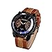 Produktbild Neu Armbanduhr FGHYH Männer Luxus Herrenuhren Analog Quarz Kunstleder Sport Handgelenk Kleid Uhr Uhr Armband( Kaffee)