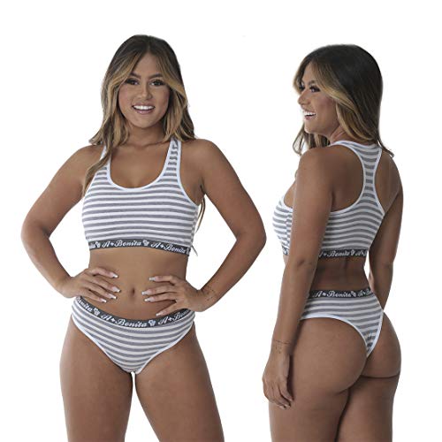 Kit com 3 conjuntos Top + Calcinha Algodão Click
