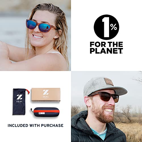 Zeal Optics Quandary | Men's Plant-Based Polarized Sunglasses - Granite Grey/Polarized Dark Grey Lens #TOP5