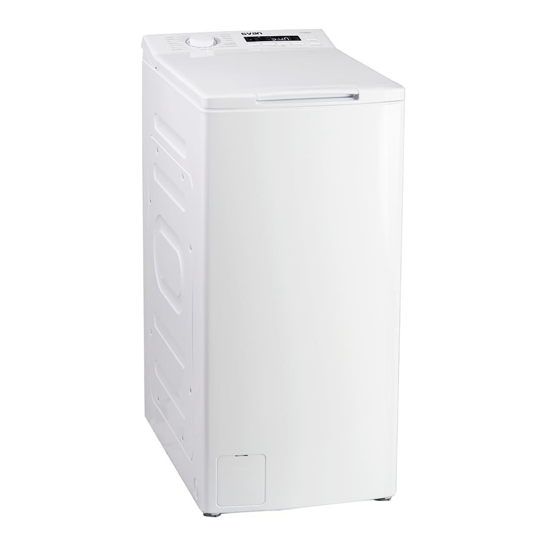 Svan Lavadora 8Kg Carga Superior Blanco SLCS8301AI. 1900W, 1300rpm, Motor Inverter, 16 Programas, Función Stop&Go, Clase de Eficiencia Energética A