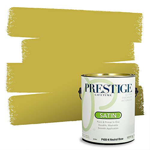 PRESTIGE Paints Interior Paint and Primer In One, 1-Gallon, Satin, Comparable Match of Sherwin Williams* Help Green*