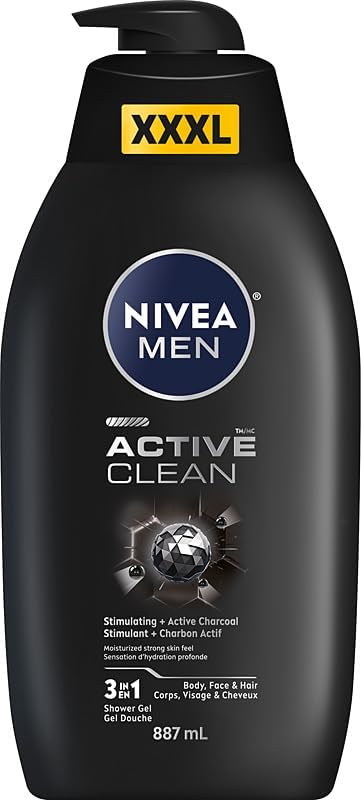 NIVEA MEN Active Clean Męski Żel pod prysznic 887 ml