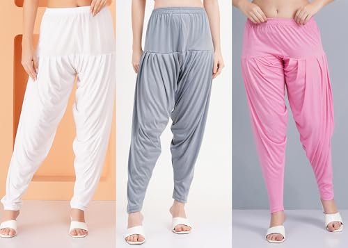 Image of Buy That Trendz Patiala Salwar for Women Relaxed Fit Viscose Patiyala Salwar Harem Bottom Pants
