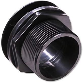 ABS Bulkhead 2 Slip x Slip, Black