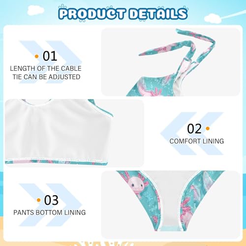 Image of Boccsty Summer Girls Swimsuits Kids Bikini Sets 2 Pcs Bathing Suit for 3T-12T