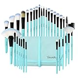 FEOHNS Makeup Brushes,Blue Makeup Brushes Set,32 Pcs Foundation Eyeshadow Blush Brush with Kit(Blue)