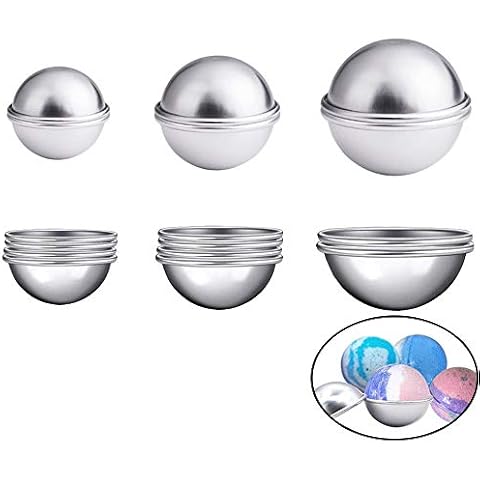 Anyasen 16 Piezas DIY bomba de baño moldes metal Cover
