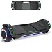 Beston Sports Newest Generation Electric Hoverboard Dual Motors Two Wheels Hoover Board Smart self Balancing Scooter with Built in Speaker LED Lights for Adults Kids Gift (Black)