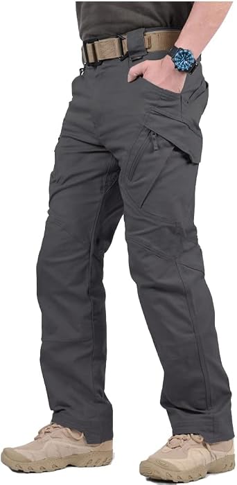 CARWORNIC Gear Mens Hiking Tactical Pants Lightweight Cotton Outdoor Military Combat Cargo Trousers