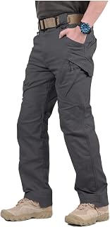 CARWORNIC Gear Men's Hiking Tactical Pants Lightweight Cotton Outdoor Military Combat Cargo Trousers