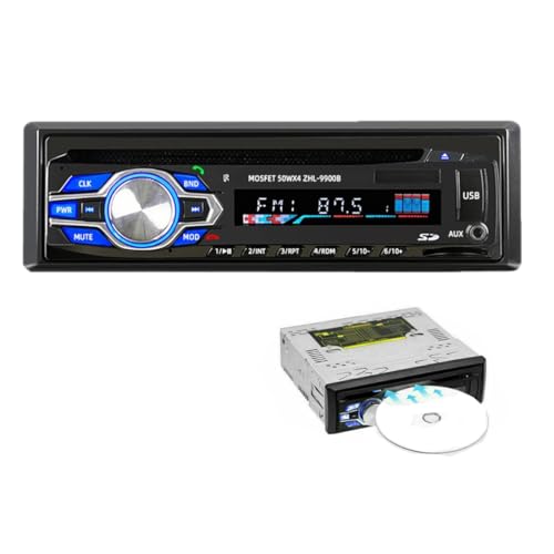 1 Din 12V Voiture Lecteur DVD CD véhicule MP3 stéréo Voiture Mains Libres Autoradio BT Audio Radio 5014 Voiture-Style télécommande sans Fil