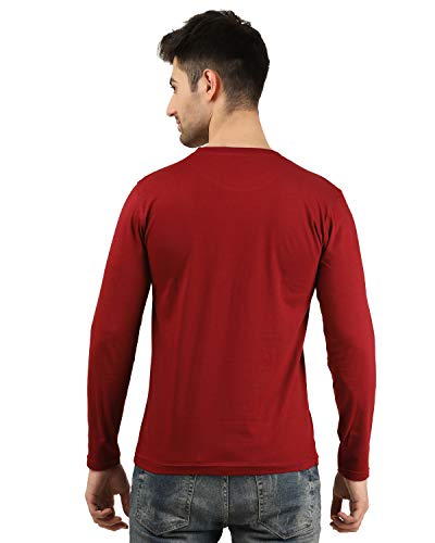 Image of Apna Time Aayega Printed Regular Fit Full Sleeves T-Shirts for Men