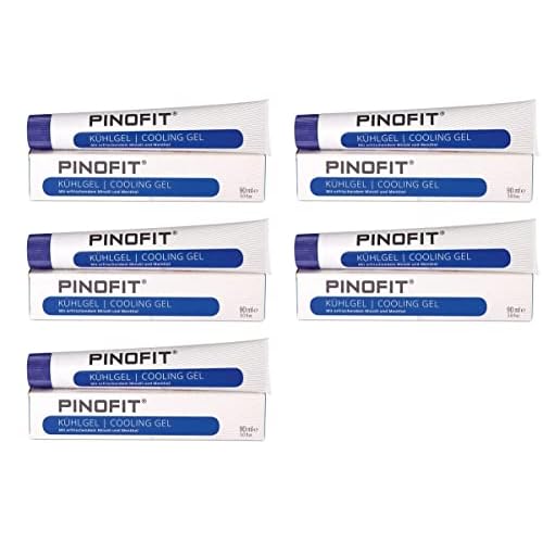 PINOFIT Kühlgel 5 Tuben à 90 ml - Minze - Made in Germany - Kühlgel - Körperpflegemittel - Unisex - Erwachsene in Deutschland