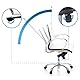 hjh OFFICE 660512 Profi Chefsessel Parma 10 Leder Weiß/Chrom moderner Bürostuhl, mittelhohe Rückenlehne