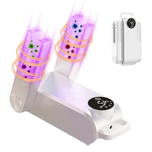 WDKXCN Asciuga Scarpe Elettrico, Antibatterico Asciuga Scarpe da Calcio, Asciugascarpe in Modo Veloce con Timer,...
