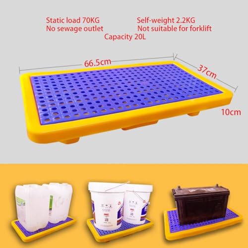 Plataforma modular de plástico para contención de derrames con carga de 70 kg 3