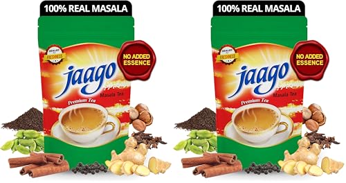 Image of Jaago Masala Tea, 1 kg | Real Spices Only | Masala Chai | No Added Essence | Benefits of Real Herbs & Spices (Pack of 2)
