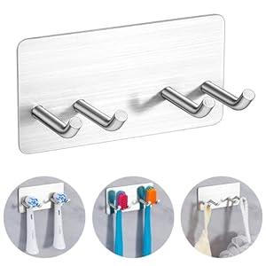 YYBO Zahnbürstenhalter Uchwyt na Szczoteczki 3-Haczyki