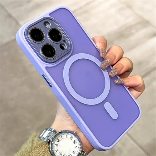 Coque magnétique en métal iPhone 14 Pro Max étui translucide