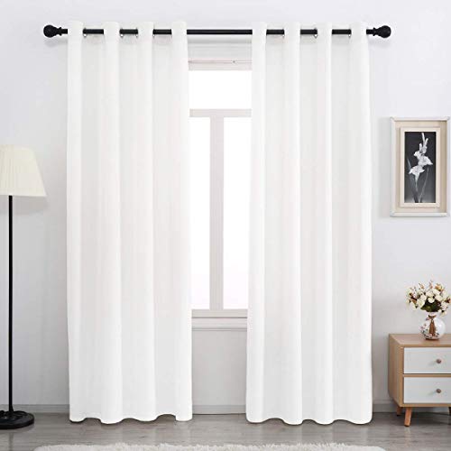 Spxtex Bleach White Velvet Curtains 120 Inches Long Sliding Door Curtains For Living Room Ivory Velvet Curtains Grommet Heavy Velvet Drapes Thermal Insulated Curtains For Bedroom Set Of 1 Panel #TOP10