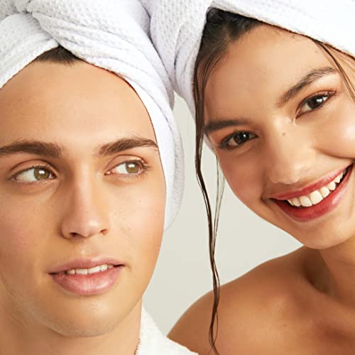 Straand Woven Microfiber Hair Towel - Fast Drying Anti Frizz Hair Towels For Women - Gentle On Your Scalp, Highly-Absorbent Waffle Weave Microfiber Towel For All Hair Types (37In X 32In) #TOP7