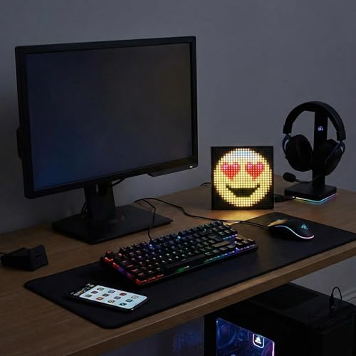 Panneau LED Pixel Art B.K. Light avec affichage programmable et alimentation USB pour bureau - 8