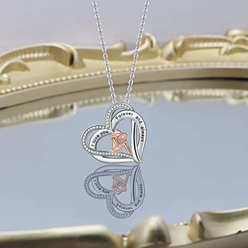 Joycuff Mothers Day Gifts For Daughter From Mom Daughter Gift From Mom Birthday Gifts For Daughter Necklaces From Mom Heart Necklace Valentines Day Christmas For Daughter #TOP2