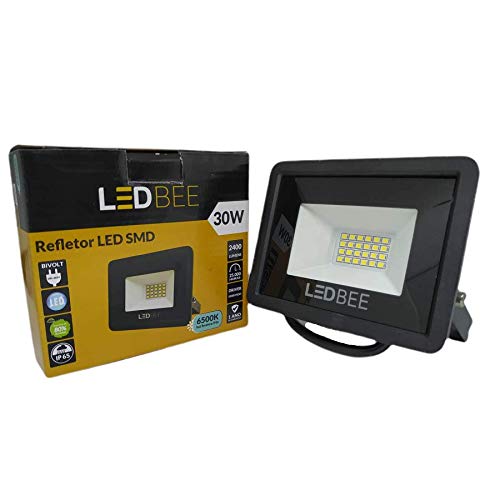 Refletor LED slim retangular 30w branca LEDBee