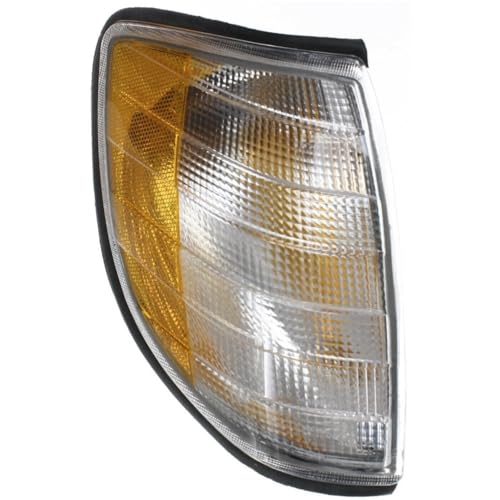 Parking Light for Benz for S320 1995-1999 for S350 1995 for S420 1995-1999 for S500 1995-1999 for S600 1995-1999 Passenger Side with Bulb(S)-Assembly Right Clear&Amber Lens