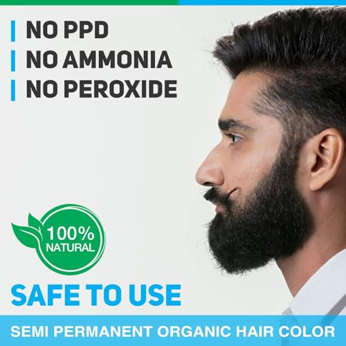 Vegetal Safe Hair Color -Soft Black 25gm Pack de 2 miniatura 3