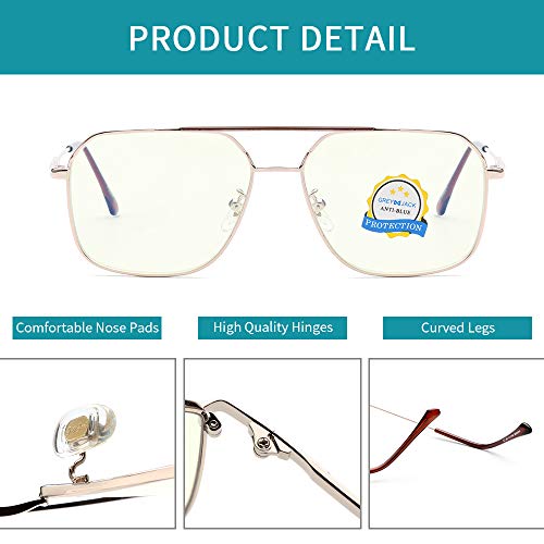Image of grey jack 4PCS 3D Clip On Glasses,Square Shape Spectacle Frame with Magnetic Lens for Men Women 1201