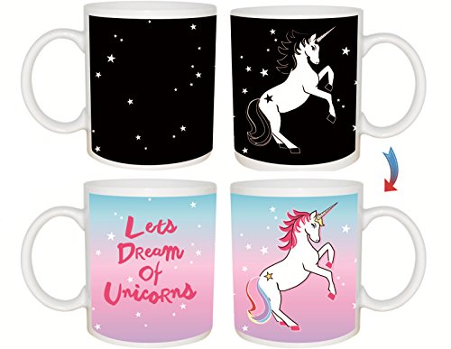 A&S Design Cool & Cute Perfectly Color Changing Unicorn Mug, Best Gift with Premium Quality