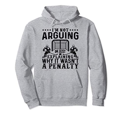 Hockey Player Arguing Gift Funny Hockey Pullover Hoodie