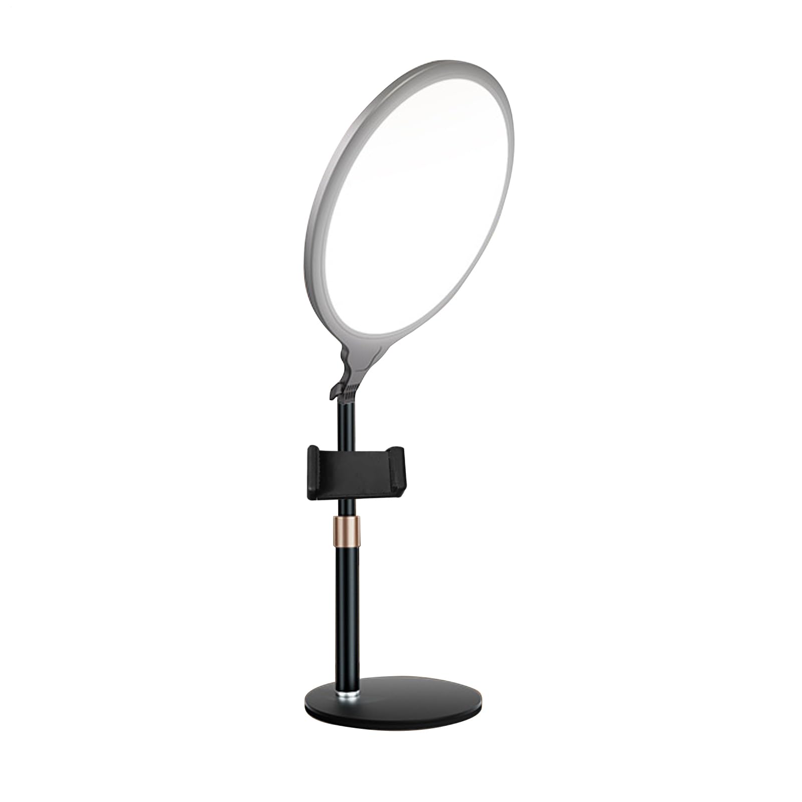 Luce ad Anello con Supporto Regolabile a Schermo Intero con Supporto | Luce Ad Anello Con Regolazione Della Luminosità per Riunioni Live Streaming Videoconferenza Podcast Vlog e Trucco