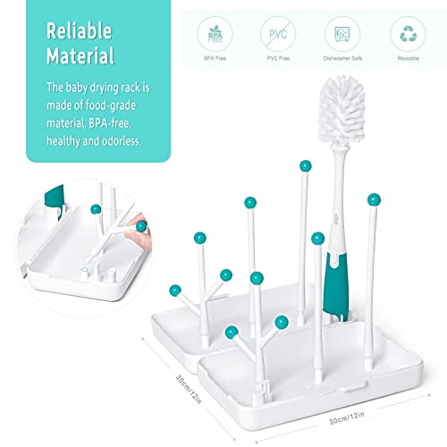 Termichy Travel Baby Bottle Drying Rack With Bottle Brush, Compact Size With Large Capacity For Working Mom, Visit Families, Friends Or Camping With Baby #TOP1