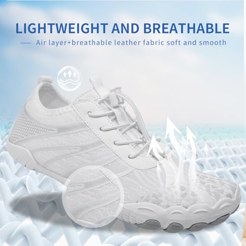 Hiking Footwear Barefoot Shoes for Women Men - Quick Dry Wide Toe Box Beach Swim Athletic Waters Shoes, Non-Slip Lightweight Hike Shoes，Healthy & Non-Slip Unisex4