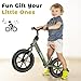 Bobike Toddler Balance Bike Toys for 2 to 5 Year Old Girls Boys Adjustable Seat and Handlebar No-Pedal Training Bike Best Gifts for Kids (Green)