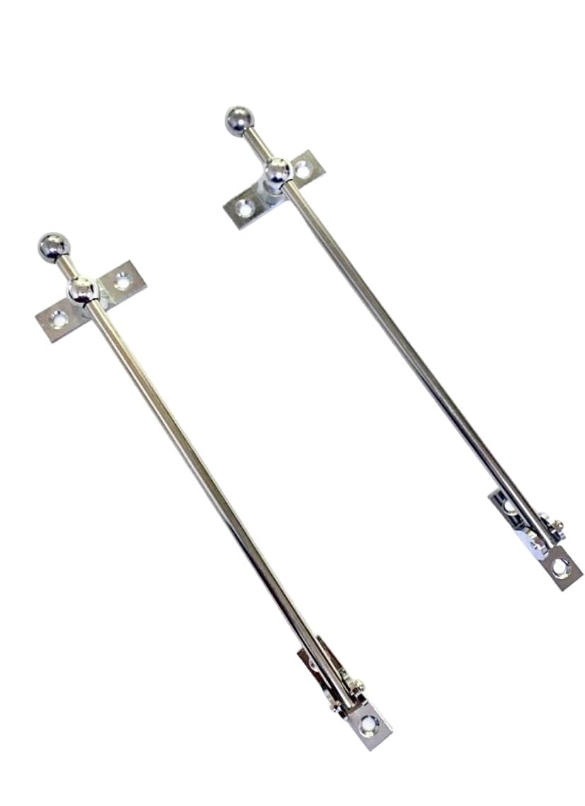BRASK Brass - Steel Rod Latch Chrome Polish 10 Inches (250 MM) Pack of 2 — Amazon image 3