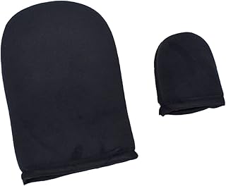 HONMEET 2 Peças Luva Autobronzeadora Para Uso De Maquiagem Luvas Loções Para O Corpo Luvas De Sol Aplicador De Loção Para As Costas Luva De Bronzeado Falso Aplicador De Luva De Rosto