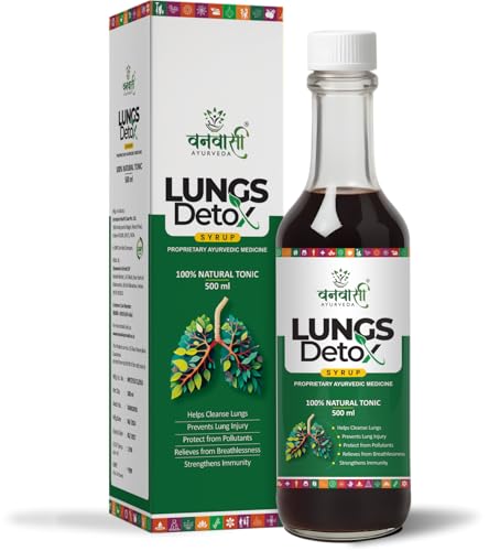 Image of Lungs Detox Syrup for Smokers | Ayurvedic Lung Cleanse Supplement | Supports Respiratory Health, Clears Toxins, Enhances Lung Function & Immunity - 500ml