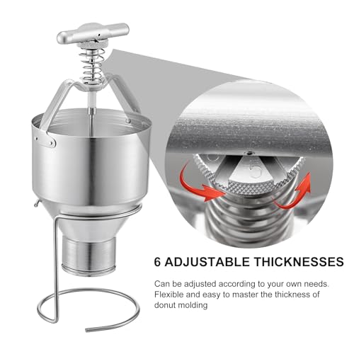 Manual Doughnut Maker - Adjustable Stainless Steel Depositor for Home & Commercial Use - Image 4